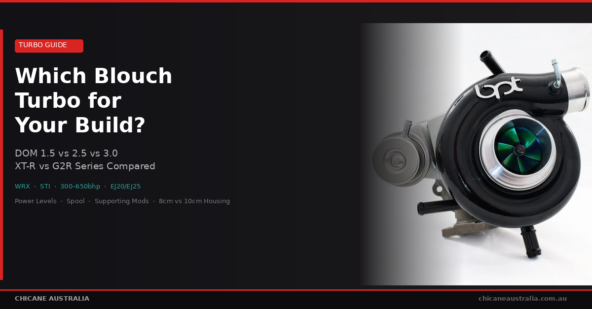 Which Blouch Turbo for Your WRX or STI? Complete Dominator Comparison Guide
