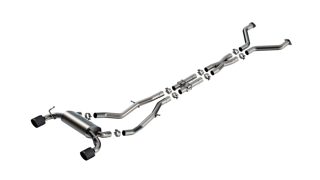 Borla S-Type Cat-Back Exhaust System – Nissan Z – 2.5” Pipe, Single Split Rear Exit - Chicane Australia