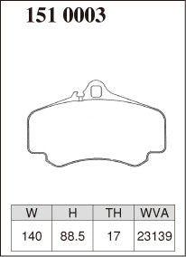 DIXCEL Front Brake Pads – Porsche 911 (996) Carrera 4S / Turbo / GT3