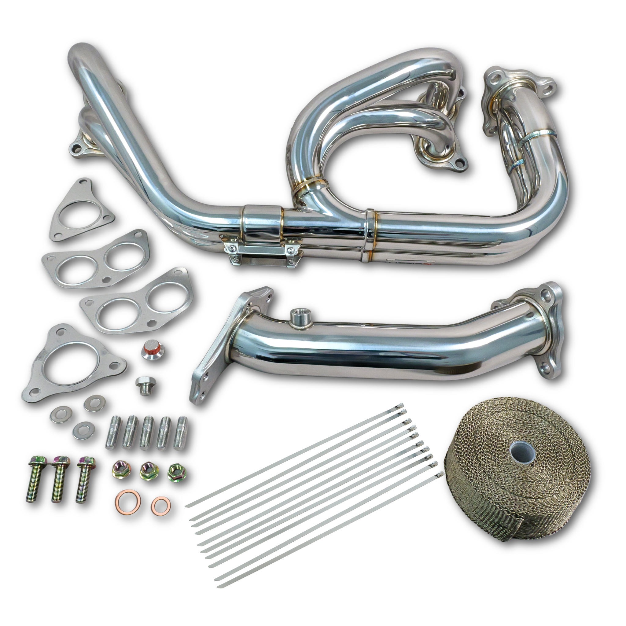 Korsh Equal Length 3-Bolt Header & Up-Pipe – Subaru WRX 94–14 / STI 02–21 / Liberty GT 05–09 / Forester XT 04–08
