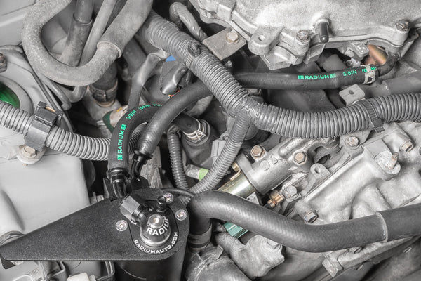 Radium Engineering Fluid Lock Catch Can Kit PCV – Nissan Z33 / V35 (VQ35DE) - Chicane Australia