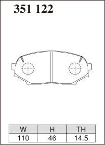 DIXCEL Front Brake Pads – Mazda MX-5 (NA) – 1.6 (NA6C)