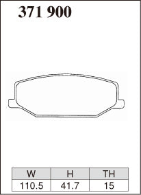 DIXCEL Front Brake Pads - Suzuki Jimny (JA11/JA12/JA22/JB23) / Jimny Sierra (JB33/JB43) / Mazda AZ-Offroad (JM23W) Pad Shape