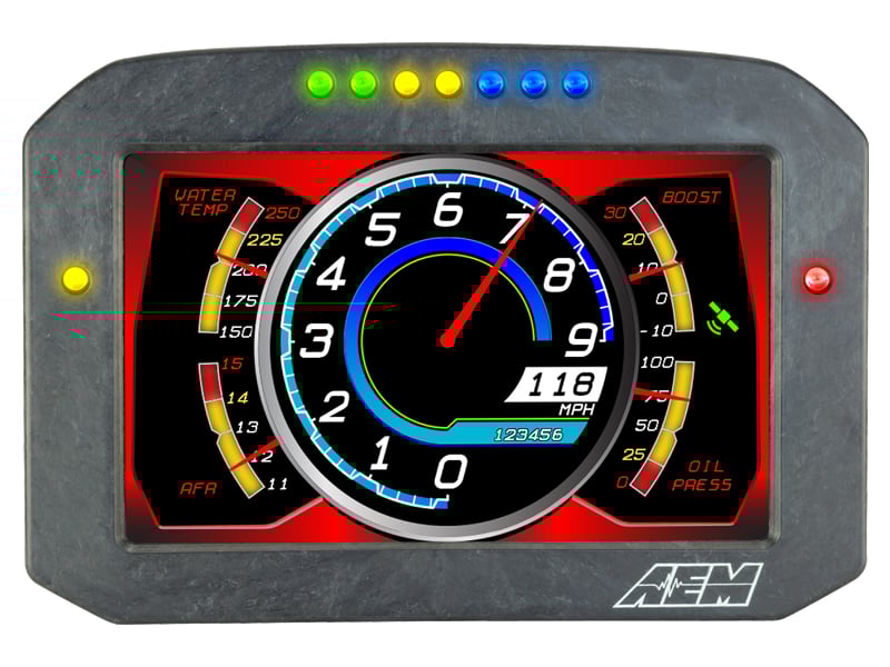 AEM CD-7FL Carbon Flat Panel Logging Display - Chicane Australia