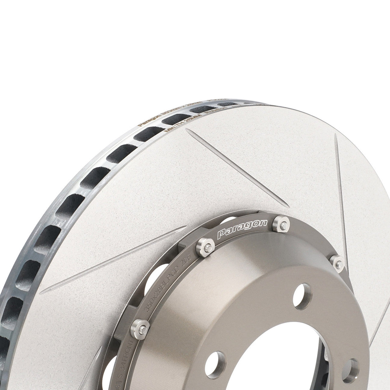 Paragon 2-Piece Front Brake Rotor Pair - Porsche 981 Boxster/Cayman S & GTS, 718 Base/T, 997.2 / 991.1 Carrera Base / C4 with OEM Iron Brakes - 350x28mm - Chicane Australia