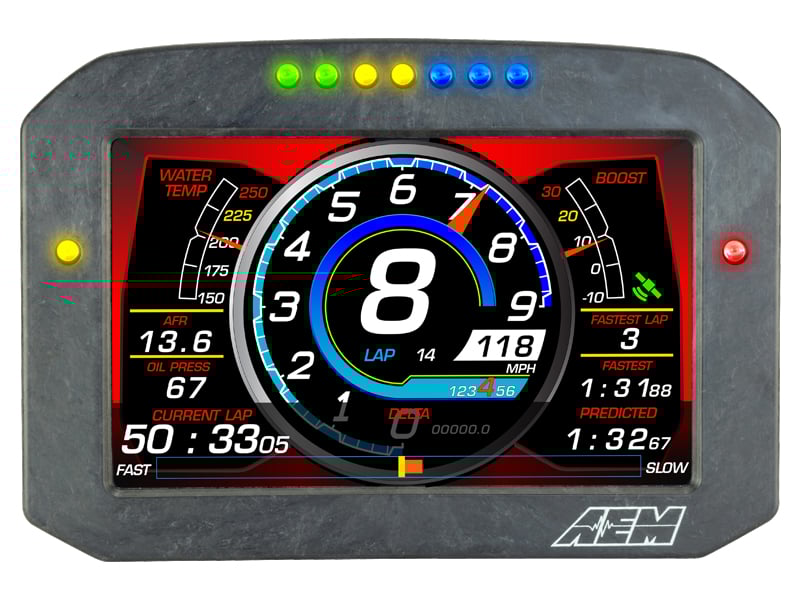 AEM CD-7FL Carbon Flat Panel Logging Display - Chicane Australia