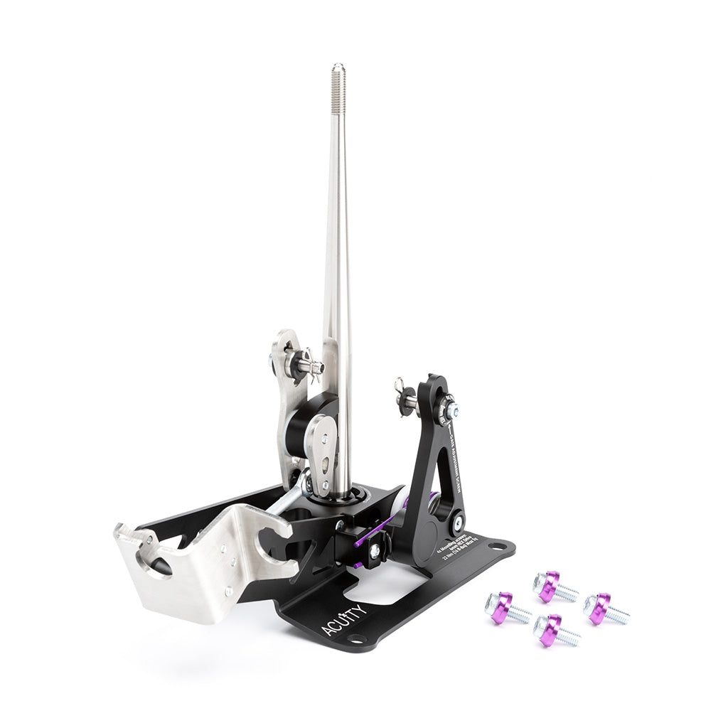 ACUITY 2-way adjustable shifter, DC5 Integra / K-swap – shifter with purple-washer mounting screws