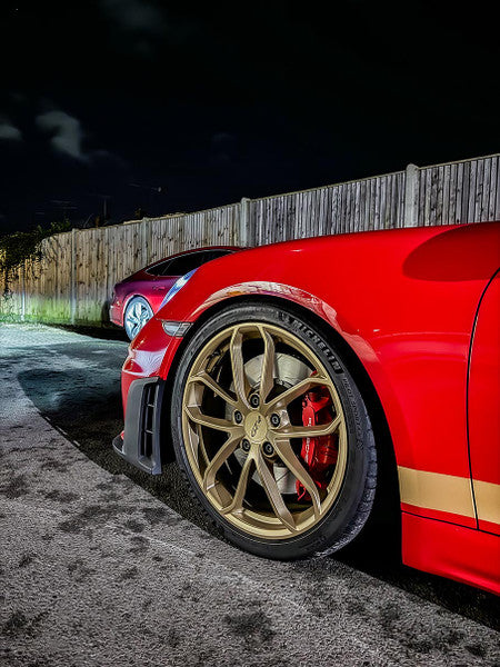 Paragon 2-Piece Front Rotors Pair – Porsche 981 / 718 Cayman GT4 / 991 Turbo & Turbo S – 380 x 34mm