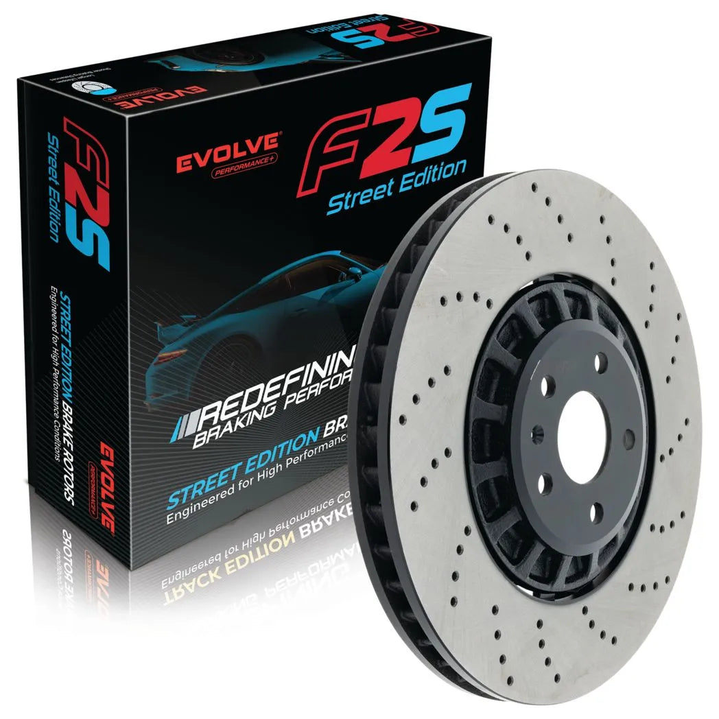 Evolve F2S Performance+ Front Rotors Pair – Audi RS3 8Y / RS Q3 F3 – 374 x 36mm