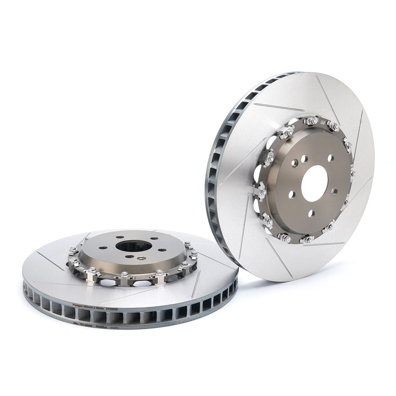 Paragon 2-Piece Front Brake Rotor Pair - Mercedes-Benz C63 S AMG W205 / AMG GT / GT S C190 - 390x36mm - Chicane Australia