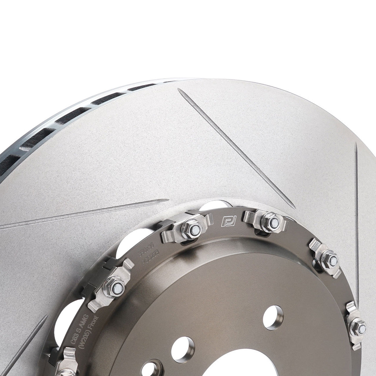 Paragon 2-Piece Front Brake Rotor Pair - Mercedes-Benz C63 S AMG W205 / AMG GT / GT S C190 - 390x36mm - Chicane Australia