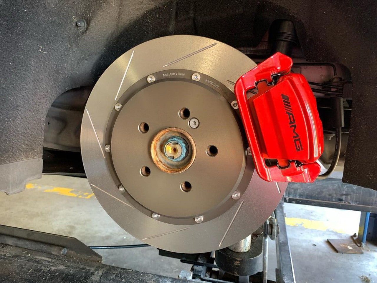 Paragon 2-Piece Rear Brake Rotor Pair - Mercedes-Benz CLA 45 C117 / A45 W176 AMG - 330x22mm - Chicane Australia