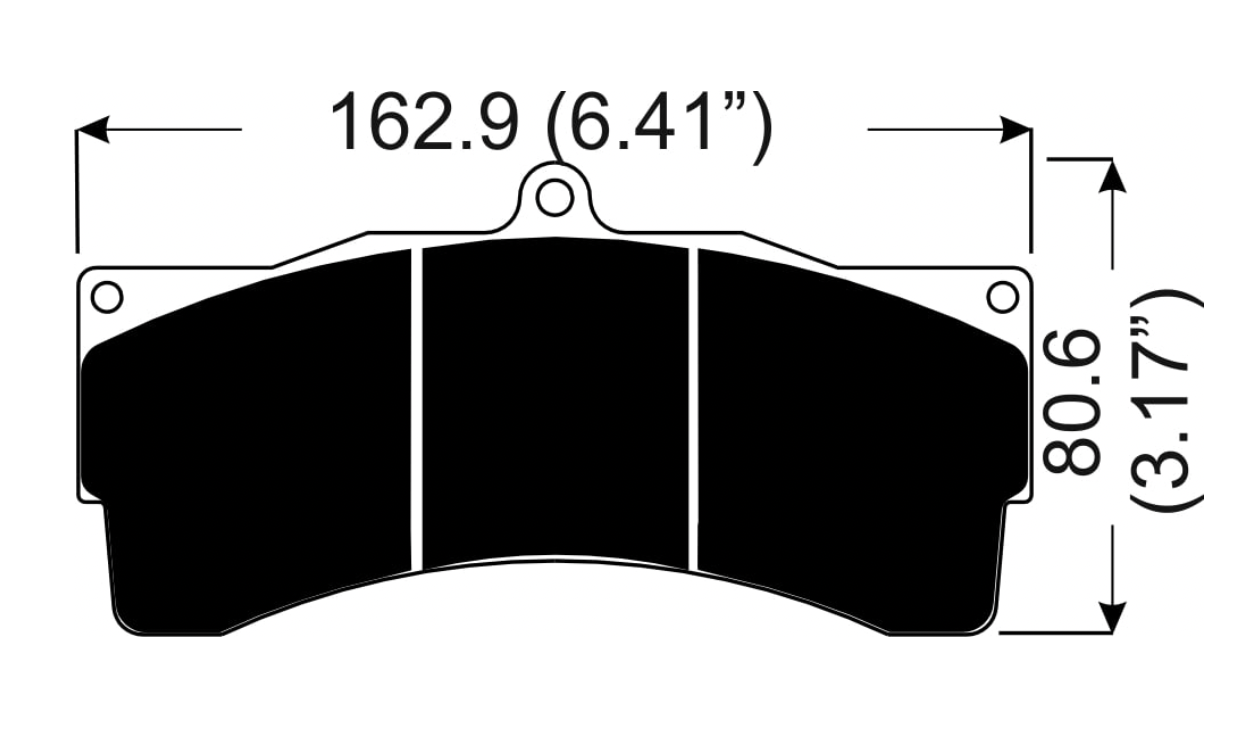 Pad Shape for AP Racing CP9665 Front Big Brake Kit – BMW M2/M3/M4 (F87/F80/F82/F83)