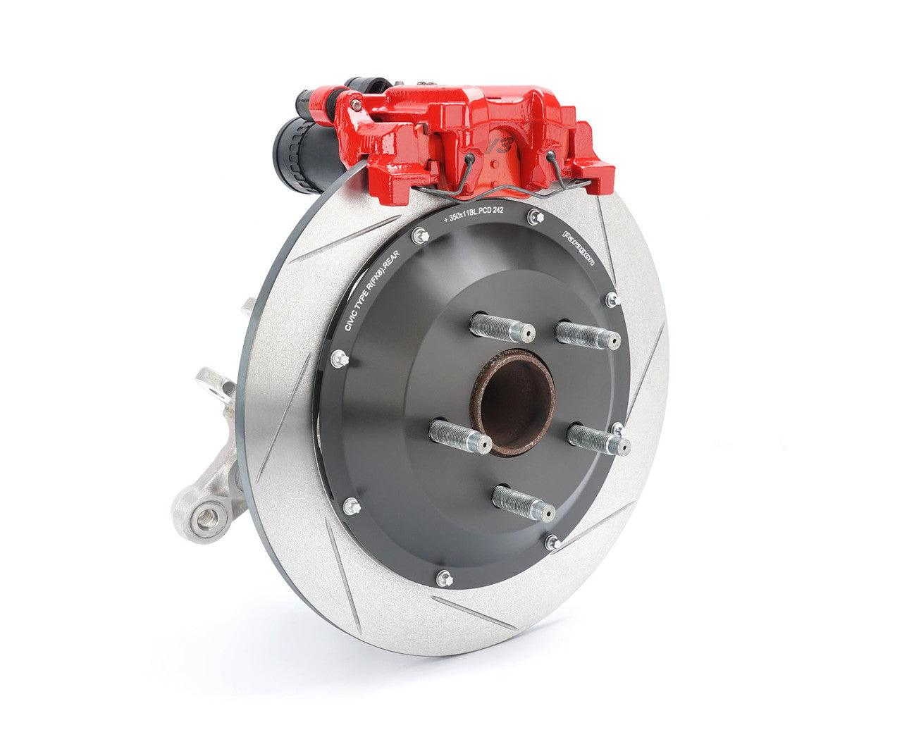 Paragon 2-Piece Rear Brake Rotor Pair - Honda Civic Type R FK8 / FL5 - Larger Rotor - 350x11mm - Chicane Australia