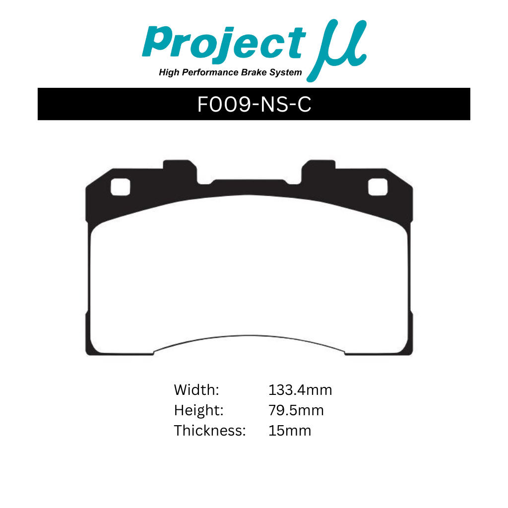 Project Mu Front Brake Pads – GR Yaris/GR Corolla/Lexus Morizo RR (NS-C) - Chicane Australia