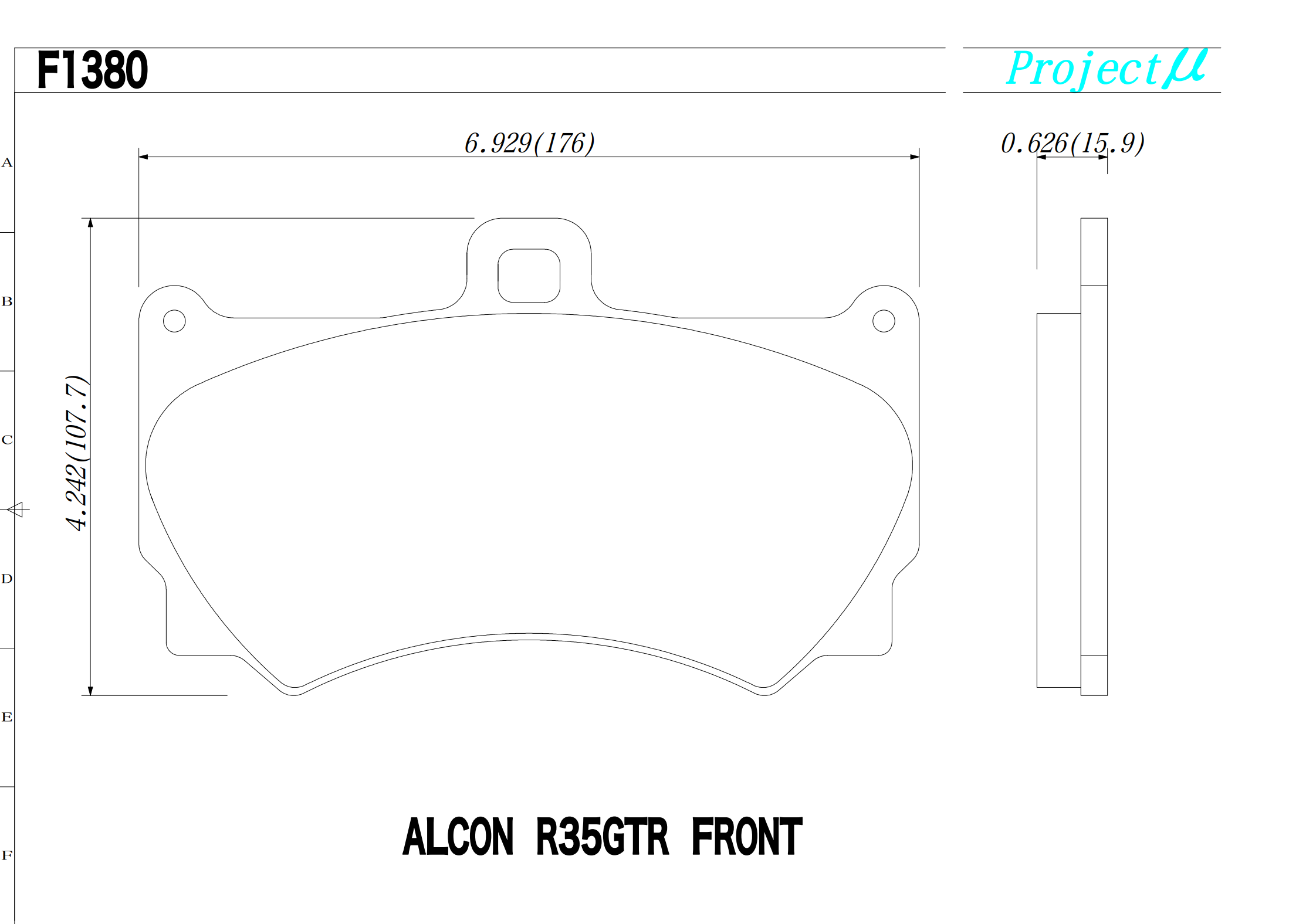 Project Mu HC+ Brake Pads – Alcon CAR17 (18mm) - Chicane Australia
