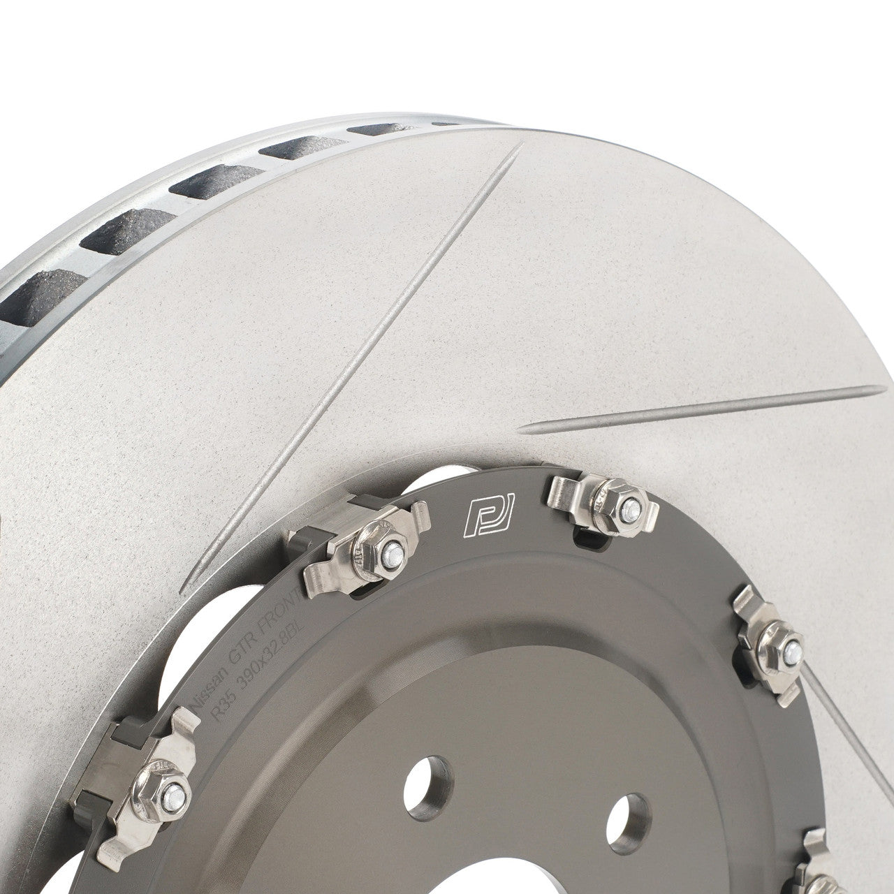 Paragon 2-Piece Front Brake Rotor Pair - Nissan GT-R R35 DBA / EBA - Stock Size - 2012+ GT-R Facelift / Black Edition / 2015-2016 Nismo - 390x32.8mm - Chicane Australia