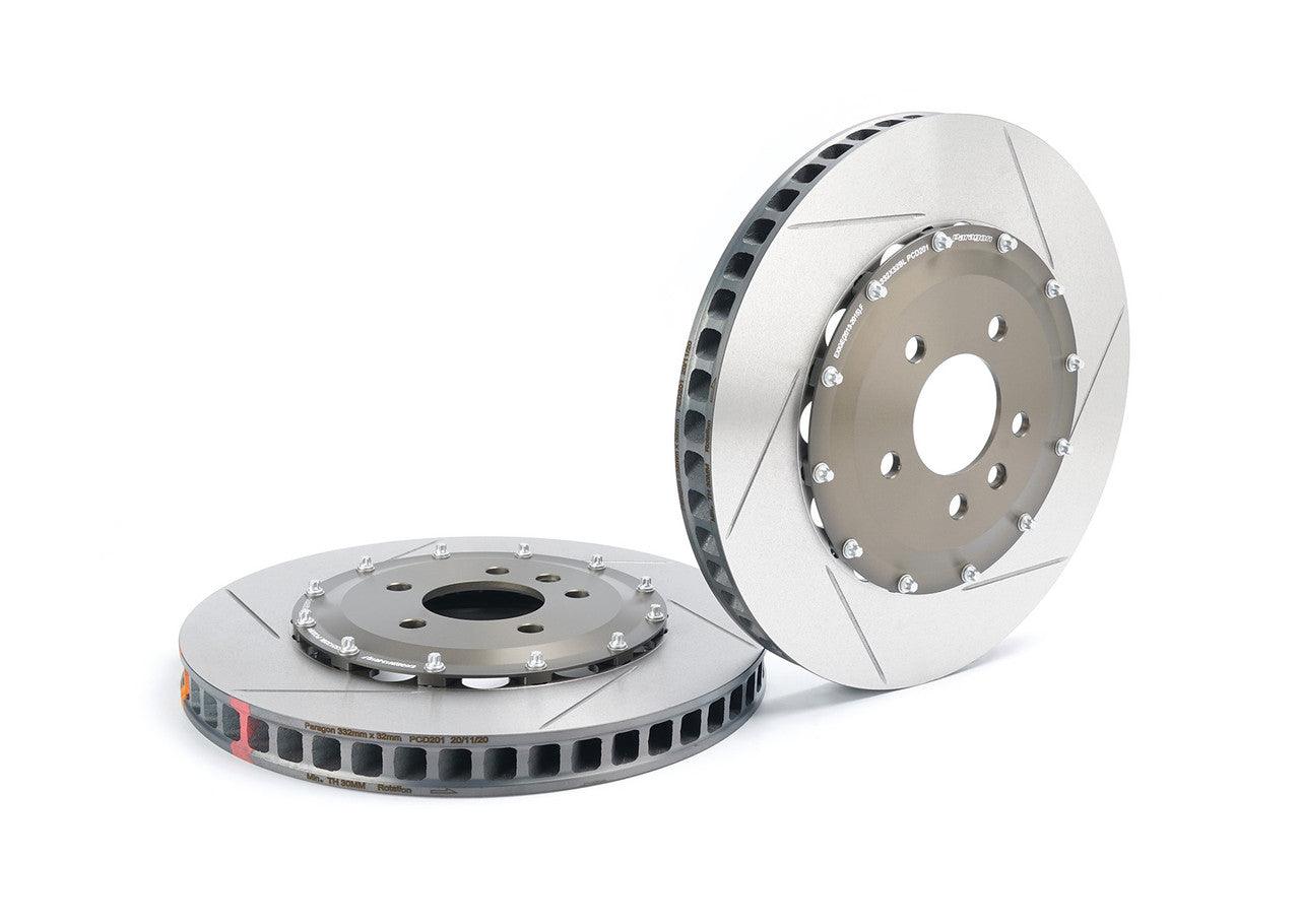 Paragon 2-Piece Front Brake Rotor Pair - Lotus Exige V6 (S-Bobbin Race Version) - 332x32mm - Chicane Australia