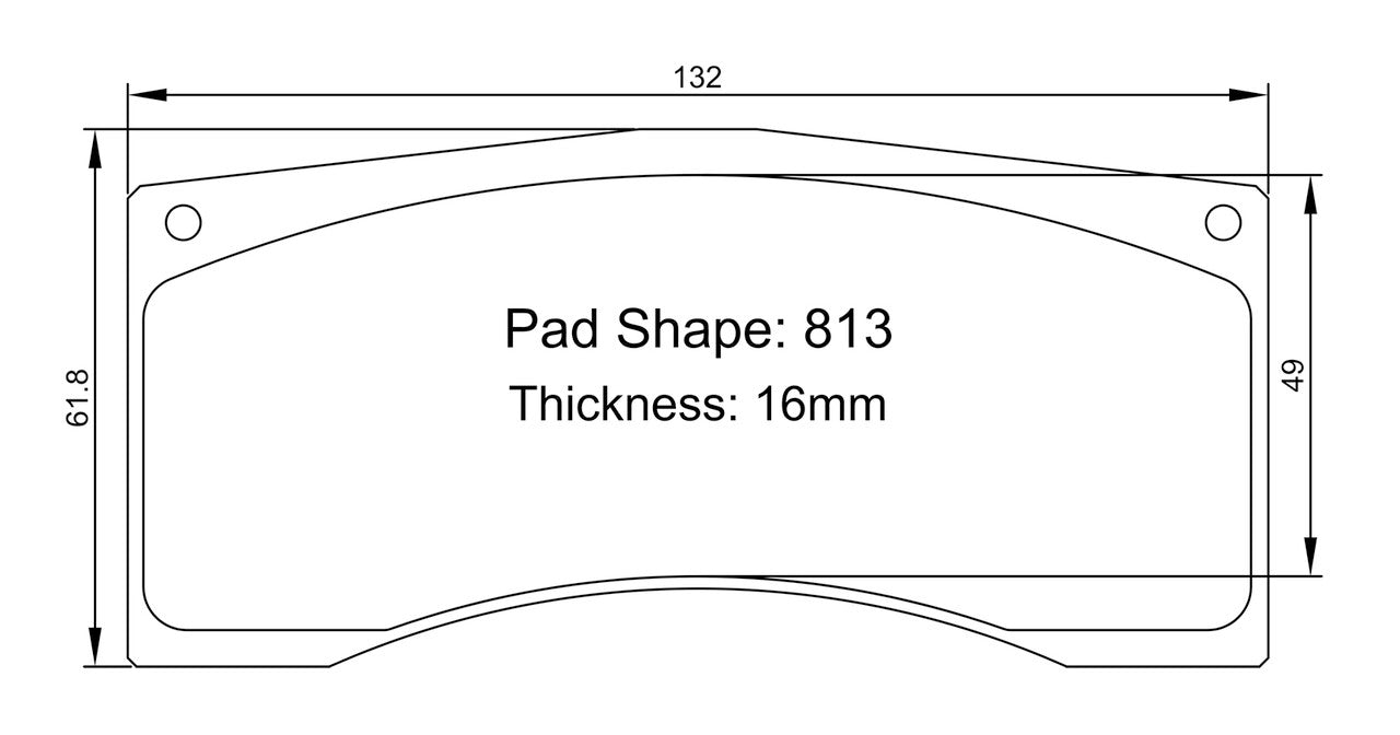 Pad Shape for Alcon CRB343