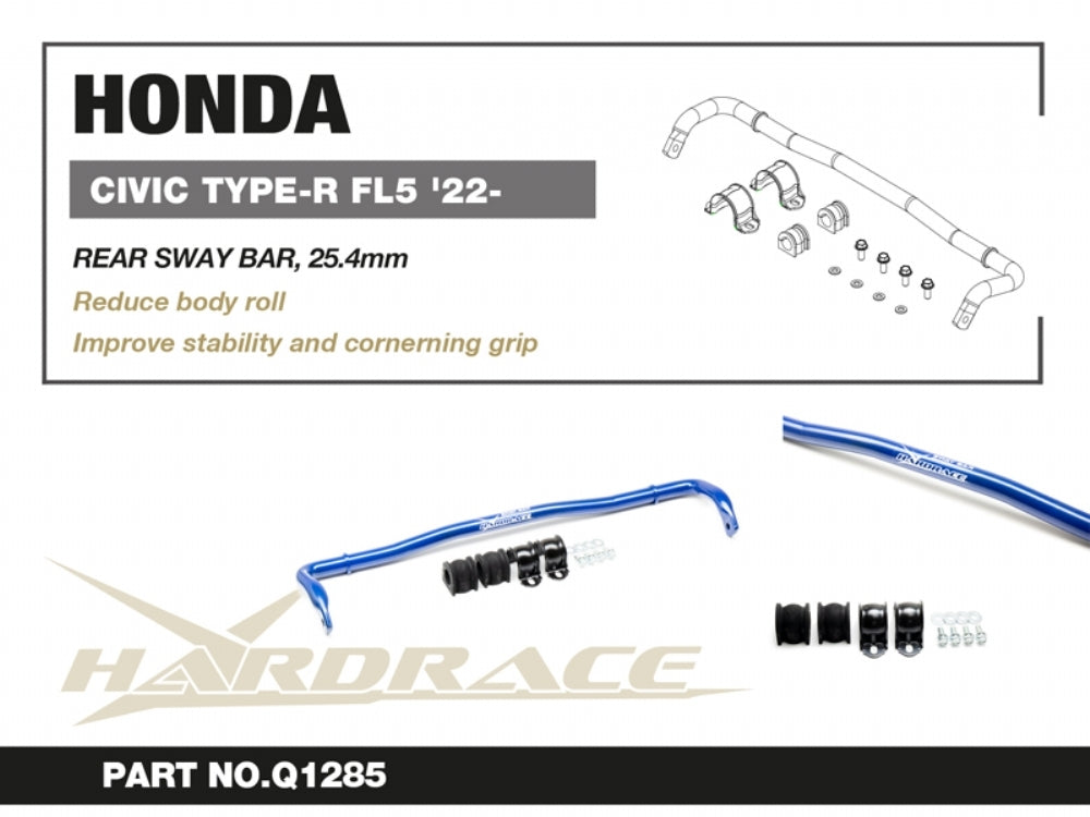 Hardrace 25.4mm Rear Sway Bar – Honda Civic Type R (FL5) 2022+ - Chicane Australia