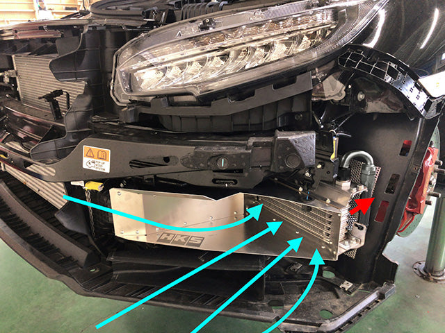 HKS Oil Cooler Kit – Honda Civic Type R FK8 (2017–2021) - Chicane Australia