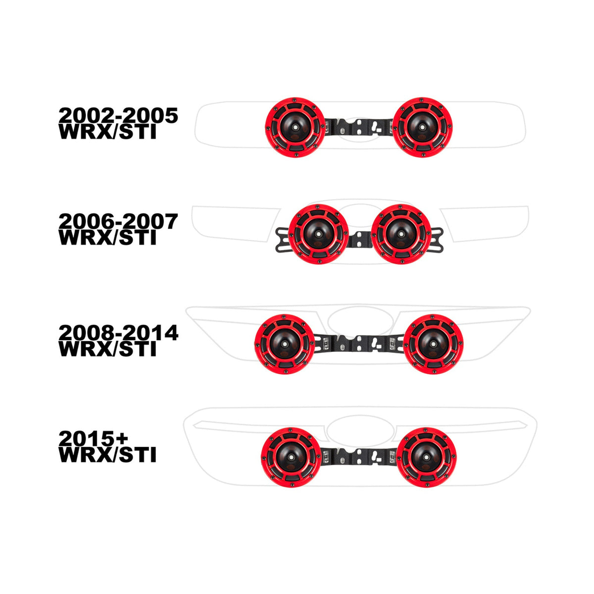 GrimmSpeed BroTie Mounting Bracket for Hella Horns - Subaru WRX/STI (GD/GR/VA) - Image 2
