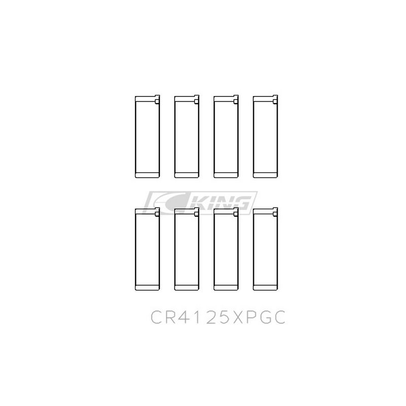 King Racing Connecting Rod Bearing Set – Coated for Subaru EJ20 / EJ22 / EJ25 (Incl. Turbo) - Chicane Australia