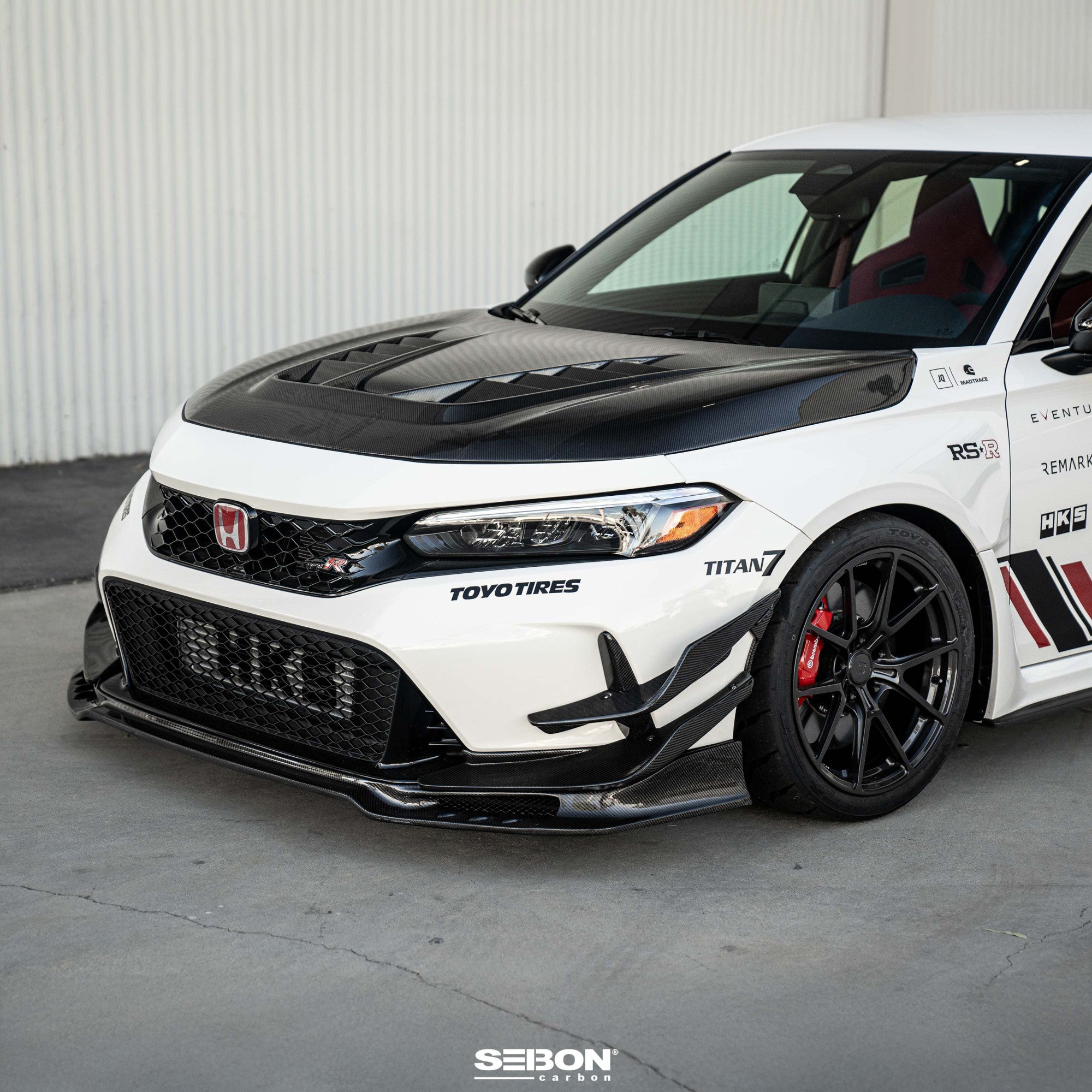 Seibon Carbon Fibre Front Bumper Canards – Honda Civic Type R (FL5) 23+