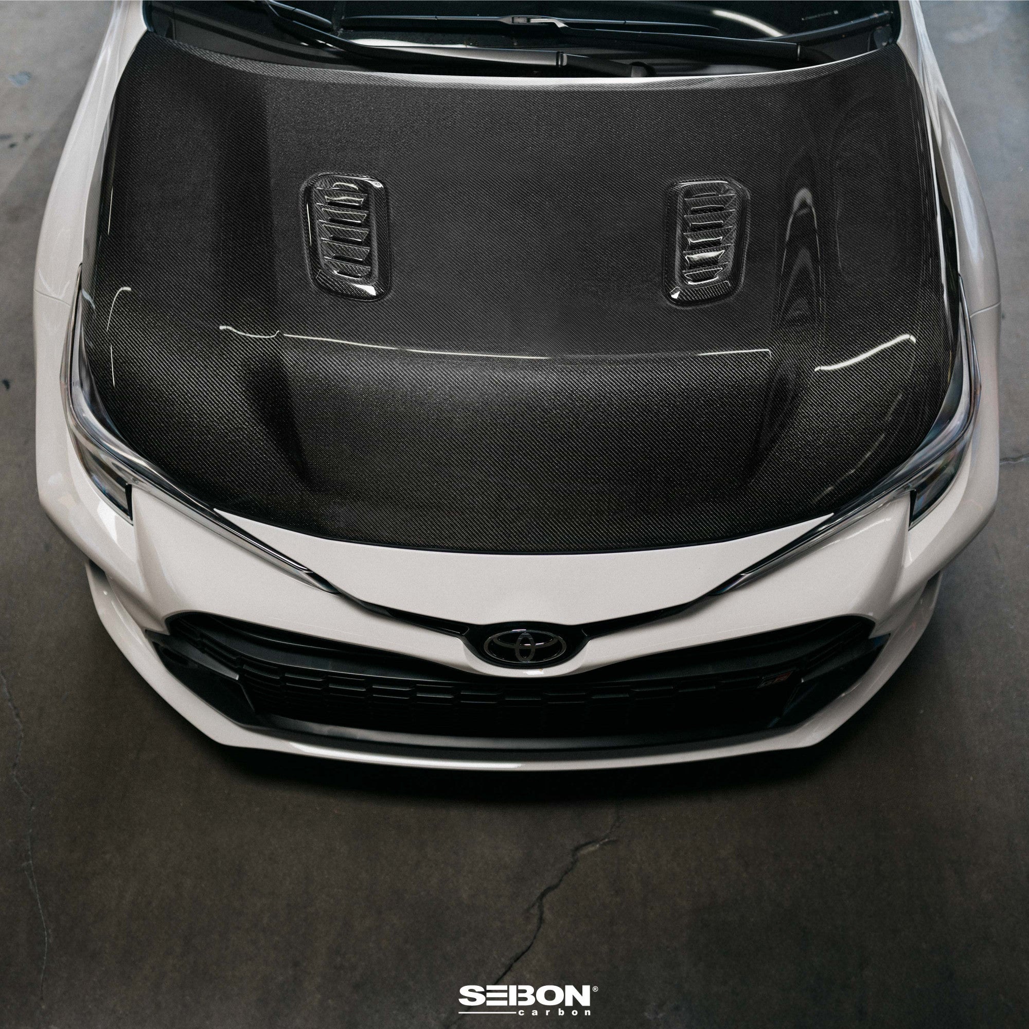 Seibon OEM-Style Double-Sided Carbon Fibre Bonnet – Toyota GR Corolla 23+