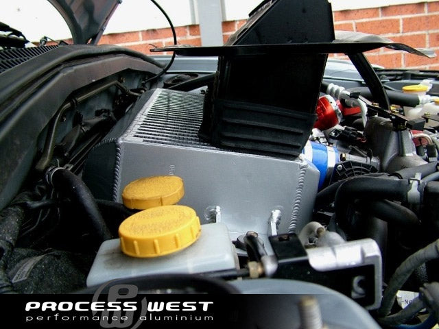 Process West Top Mount Intercooler – Subaru GD WRX/STI (01–02) – Black - Chicane Australia
