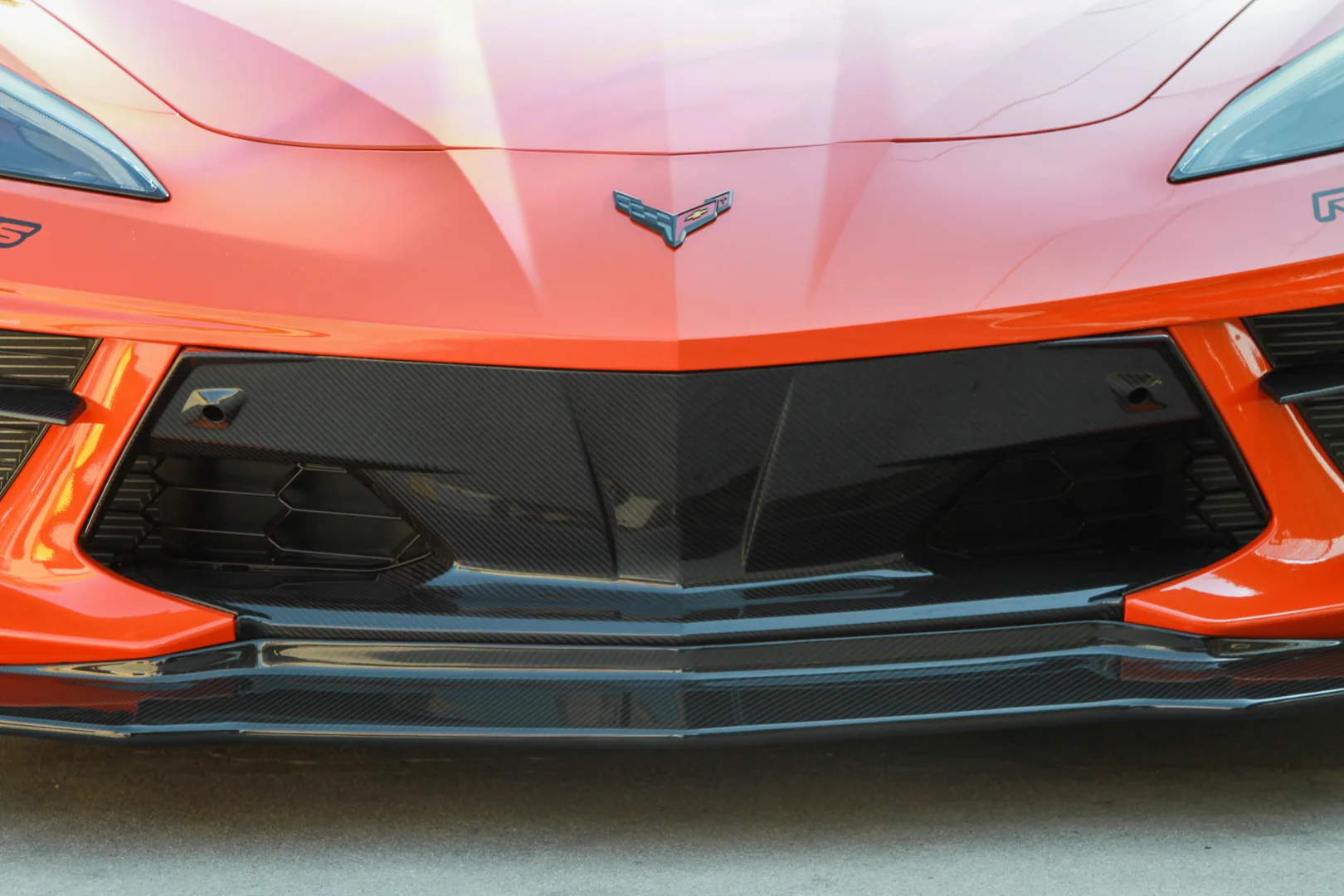 APR Carbon Front Bumper Center Bezels – Chevrolet Corvette C8 - Chicane Australia