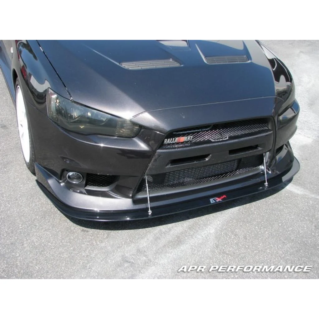 APR Performance Carbon Fiber Front Wind Splitter (OEM Lip) – Mitsubishi Evolution X (2008–2016) - Chicane Australia
