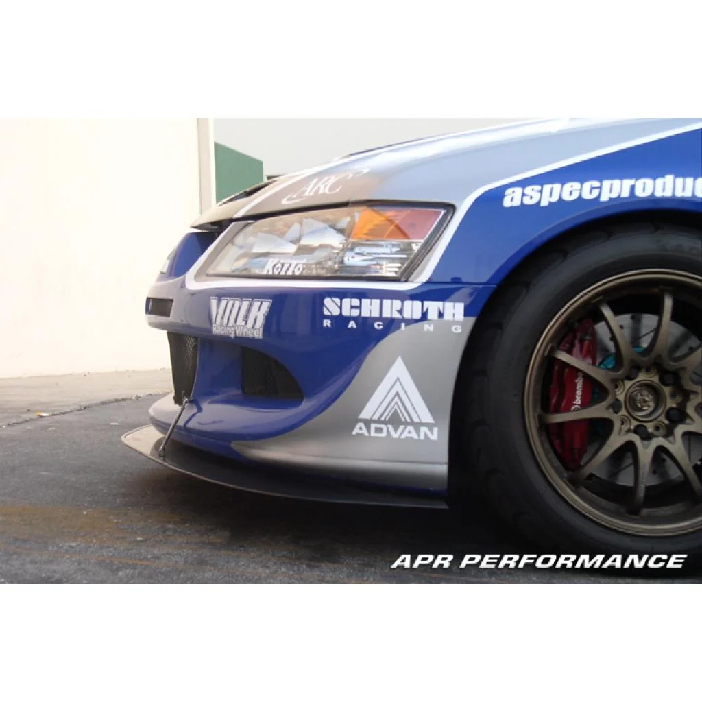 APR Performance Carbon Fiber Front Wind Splitter – Mitsubishi Evolution 8 (2003–2005) - Chicane Australia