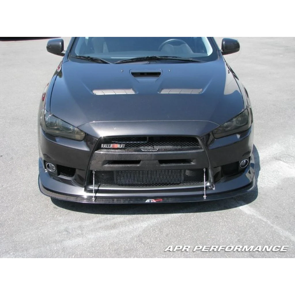 APR Performance Carbon Fiber Front Wind Splitter (OEM Lip) – Mitsubishi Evolution X (2008–2016) - Chicane Australia