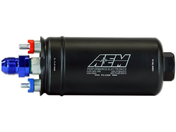 AEM 400LPH (AN) Inline High Flow Fuel Pump - Chicane Australia
