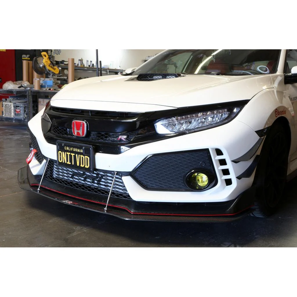 APR Performance Front Bumper Canards (Carbon) – Honda Civic Type R FK8 (2017–2021) - Chicane Australia