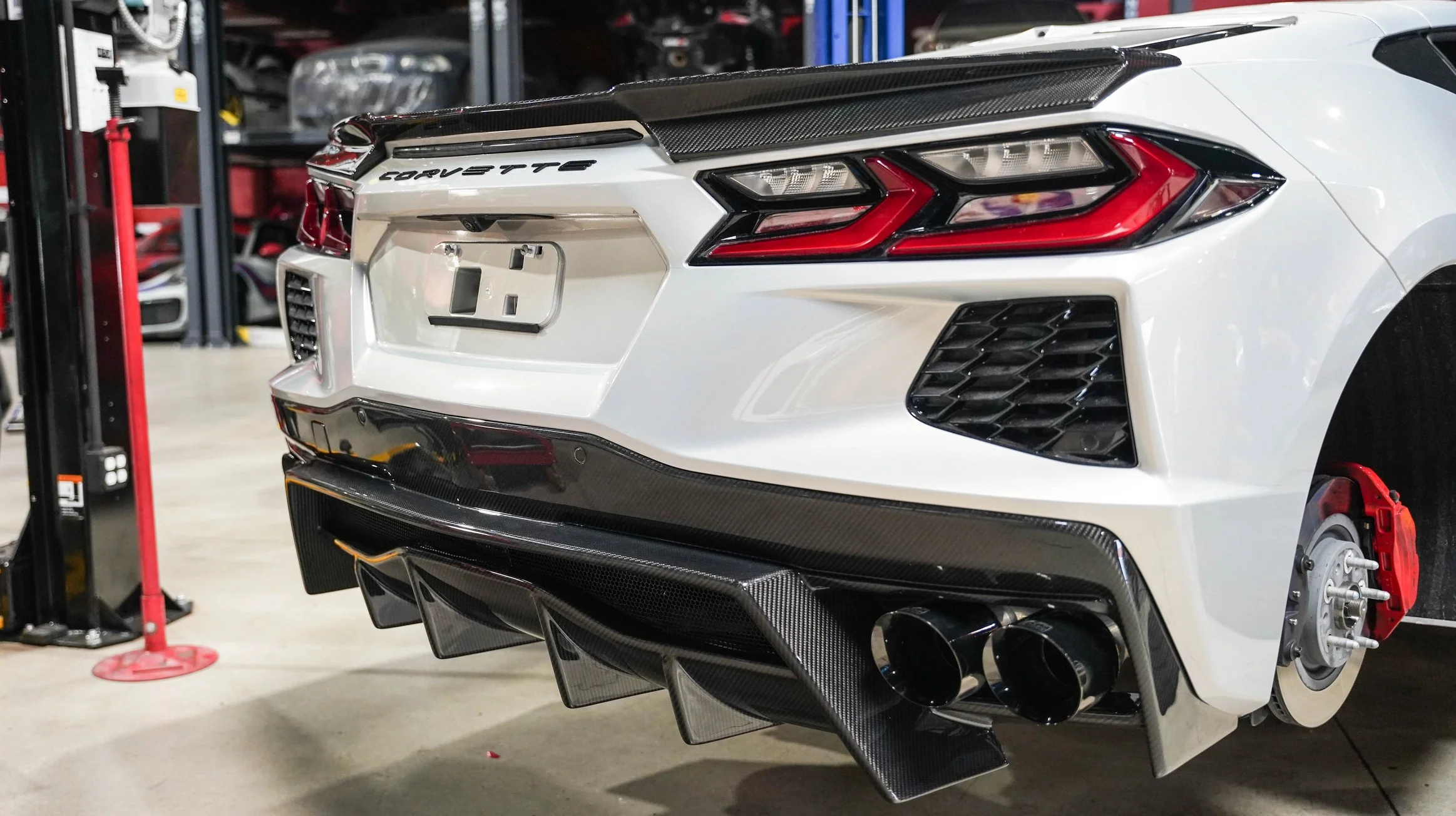 APR Carbon Rear Spoiler Delete – Chevrolet Corvette C8 - Chicane Australia