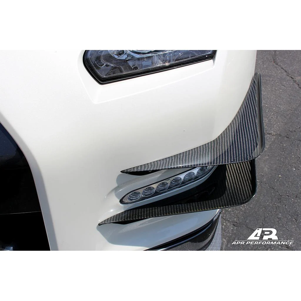 APR Performance Carbon Fiber Front Bumper Canards – Nissan GT-R R35 (2012–2016) - Chicane Australia