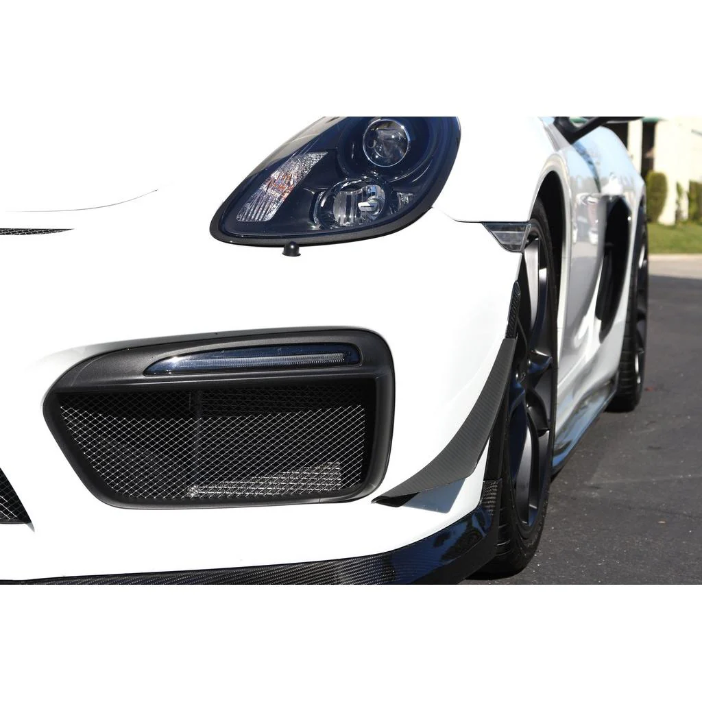 APR Performance Carbon Fiber Front Bumper Canards – Porsche 981 Cayman GT4 - Chicane Australia