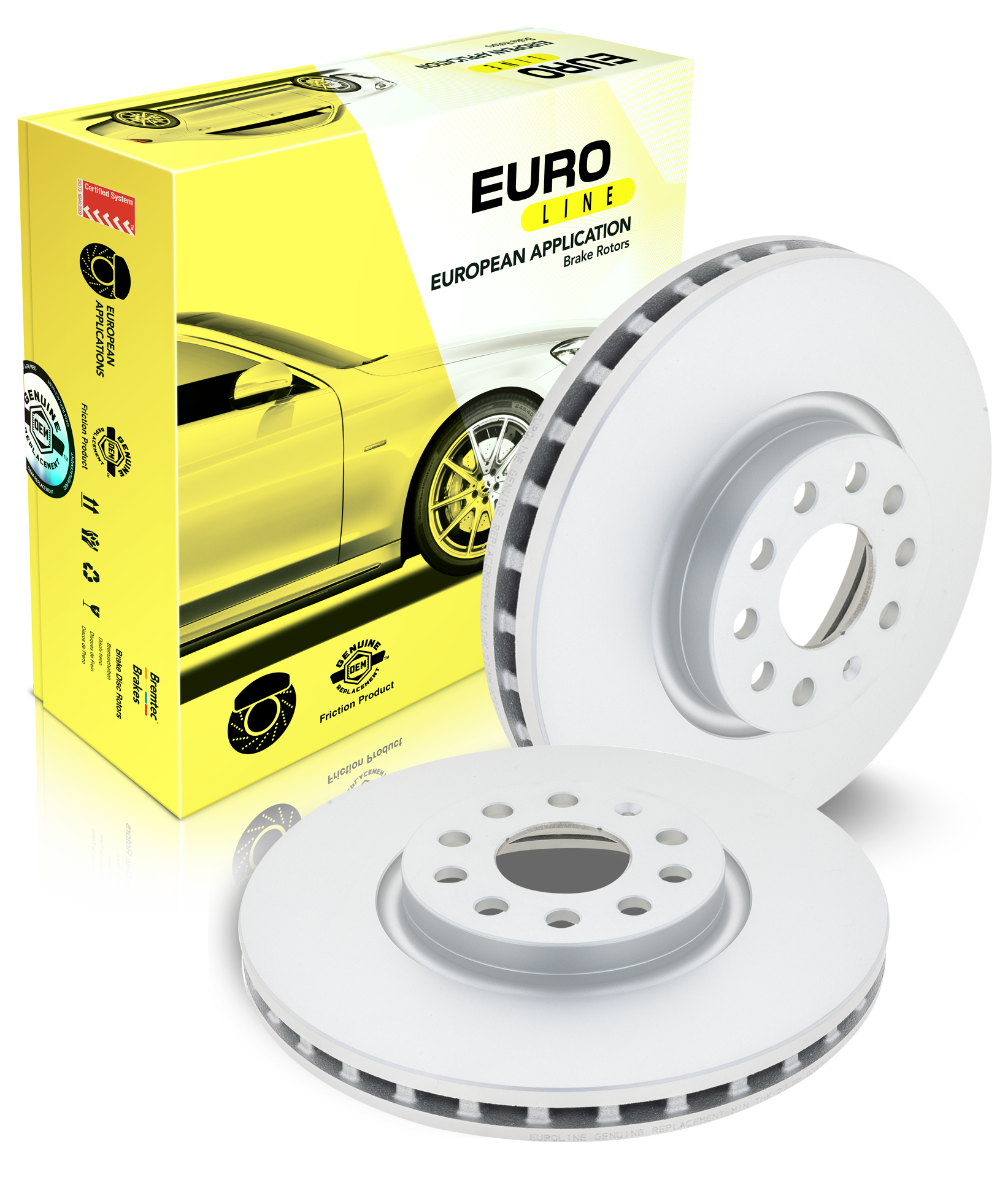 Bremtec Euro-Line Rear Brake Rotors (Pair) – Cupra Formentor VZ (2020+) – 272mm - Chicane Australia