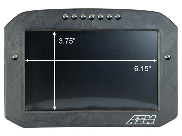 AEM CD-7FLG Carbon Flat Logging Display with Internal GPS - Chicane Australia