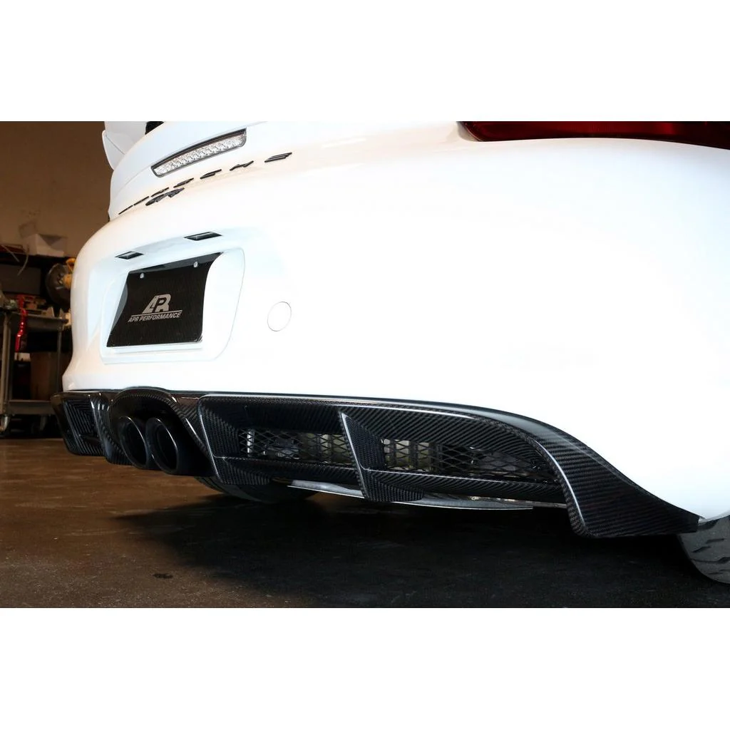 APR Performance Carbon Fiber Rear Diffuser – Porsche 981 Cayman GT4 - Chicane Australia