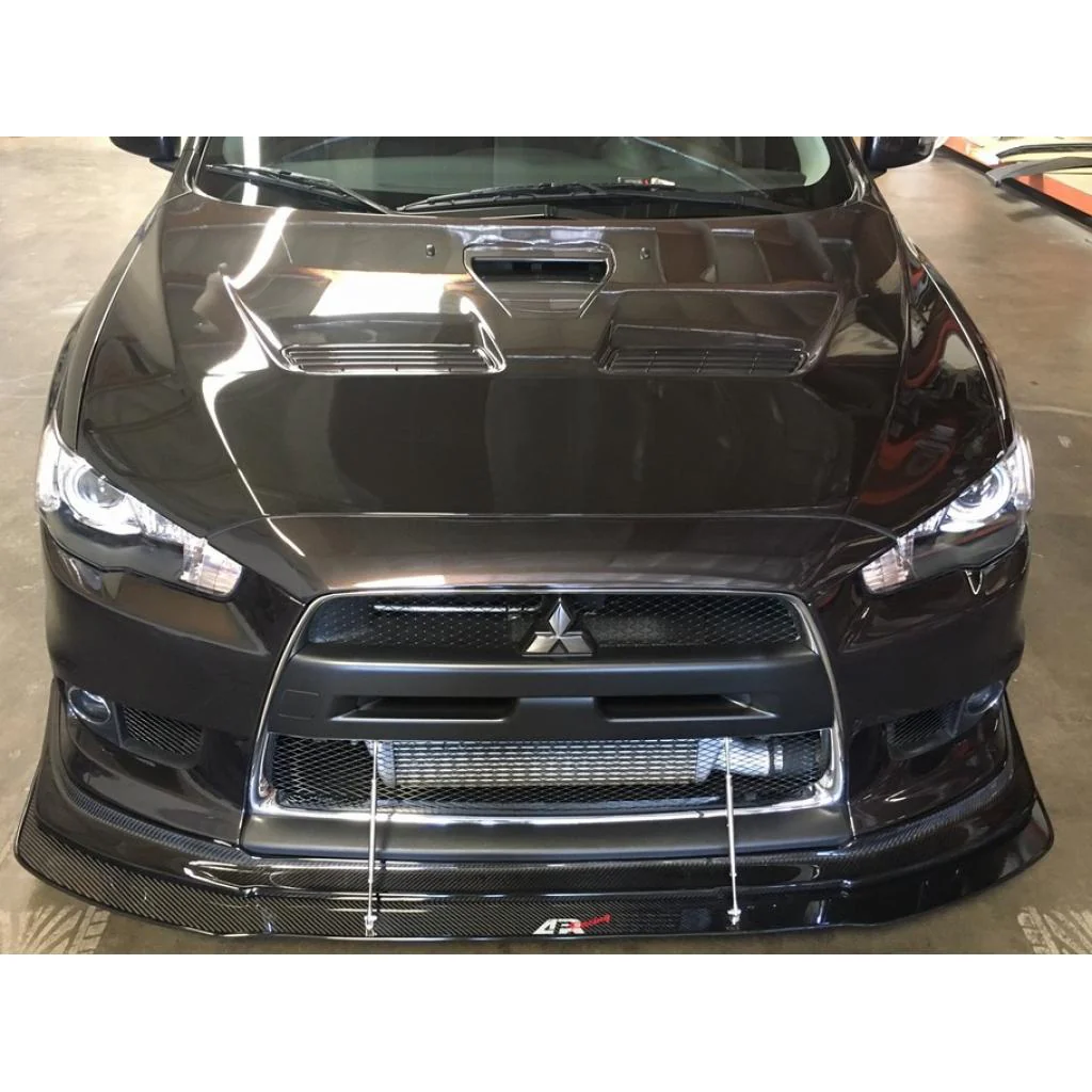 APR Performance Carbon Fiber Front Wind Splitter (APR Lip) – Mitsubishi Evolution X (2008–2016) - Chicane Australia