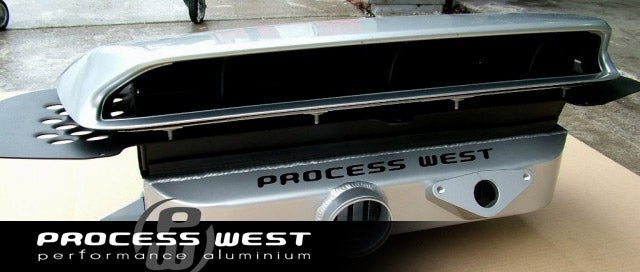 Process West Top Mount Intercooler – Subaru GD WRX/STI (01–02) – Black - Chicane Australia