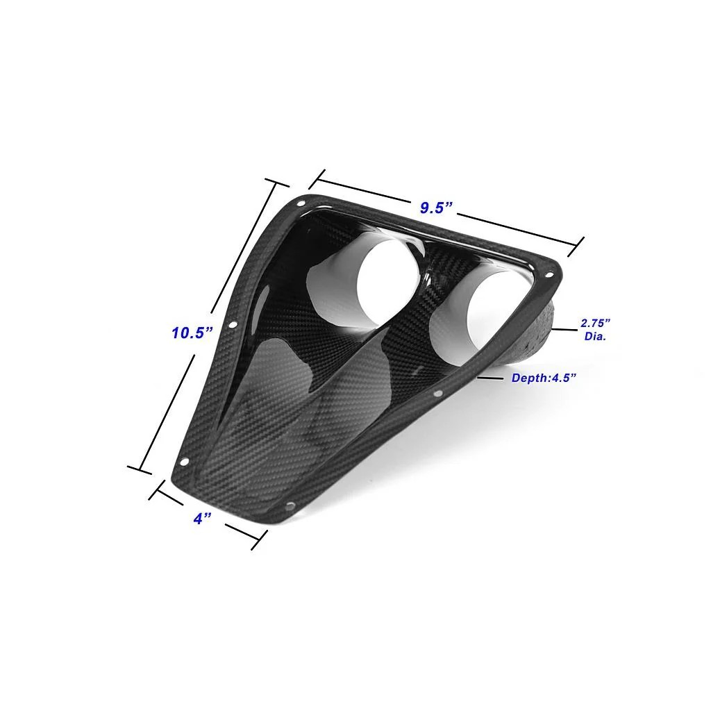 APR Carbon Fiber Universal Fitment Dual NACA Ducts - Chicane Australia