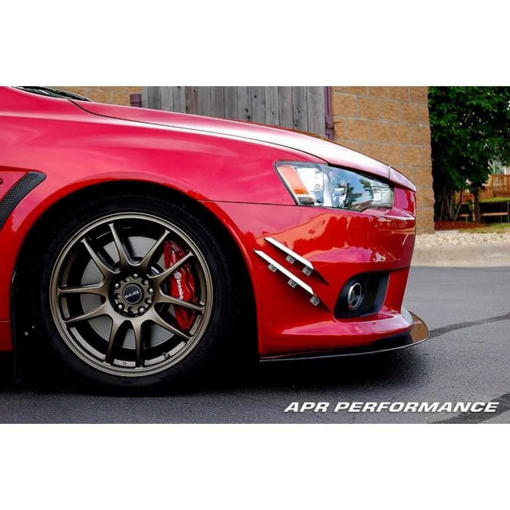 APR Performance Carbon Fiber Front Wind Splitter – Mitsubishi Evolution X (2008–2016) - Chicane Australia