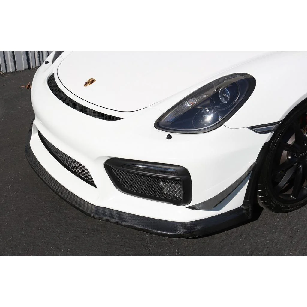 APR Performance Carbon Fiber Front Bumper Canards – Porsche 981 Cayman GT4 - Chicane Australia