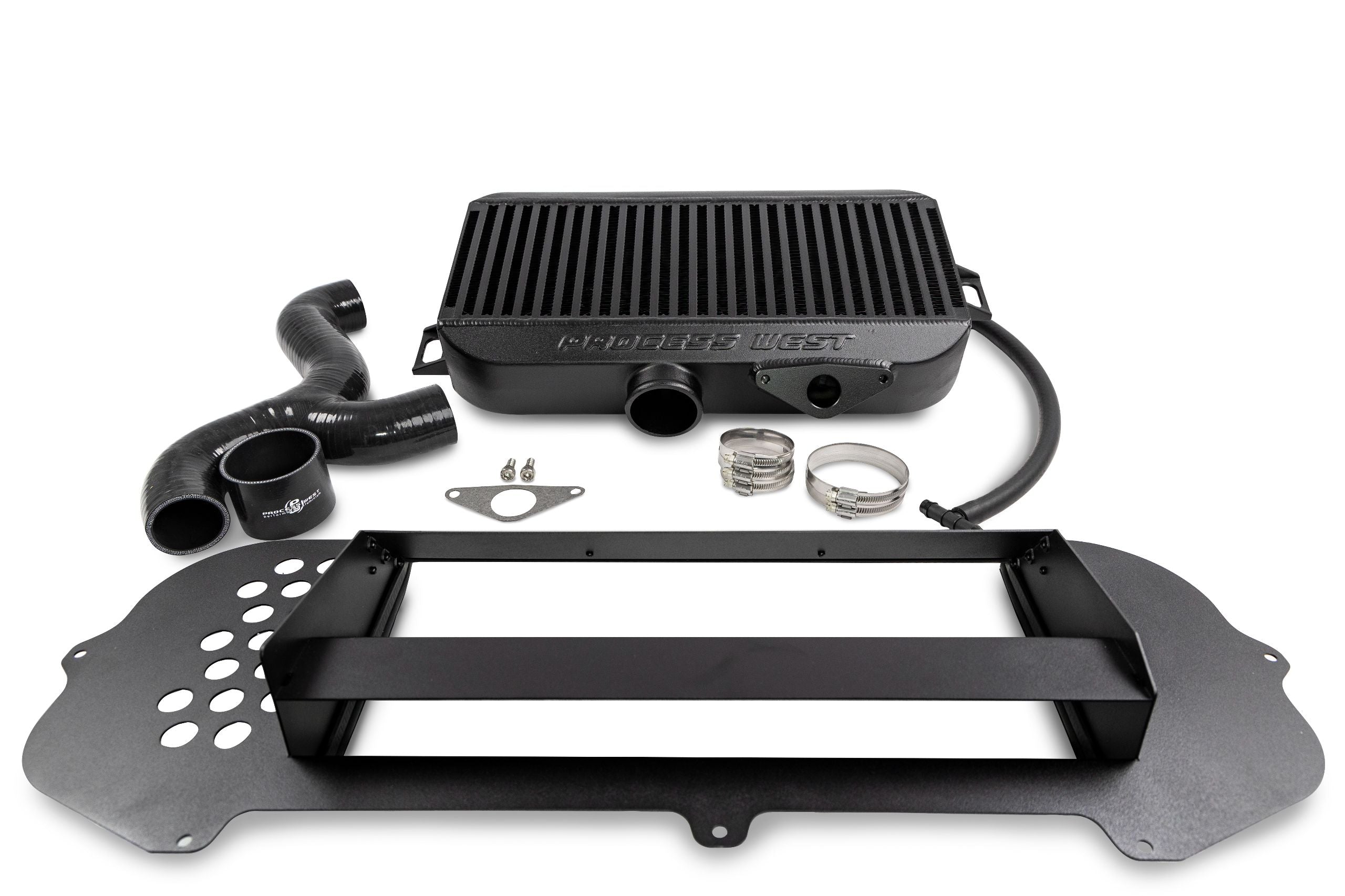 Process West Top Mount Intercooler – Subaru GD WRX (03–07) & STI (06–07) – Black - Chicane Australia