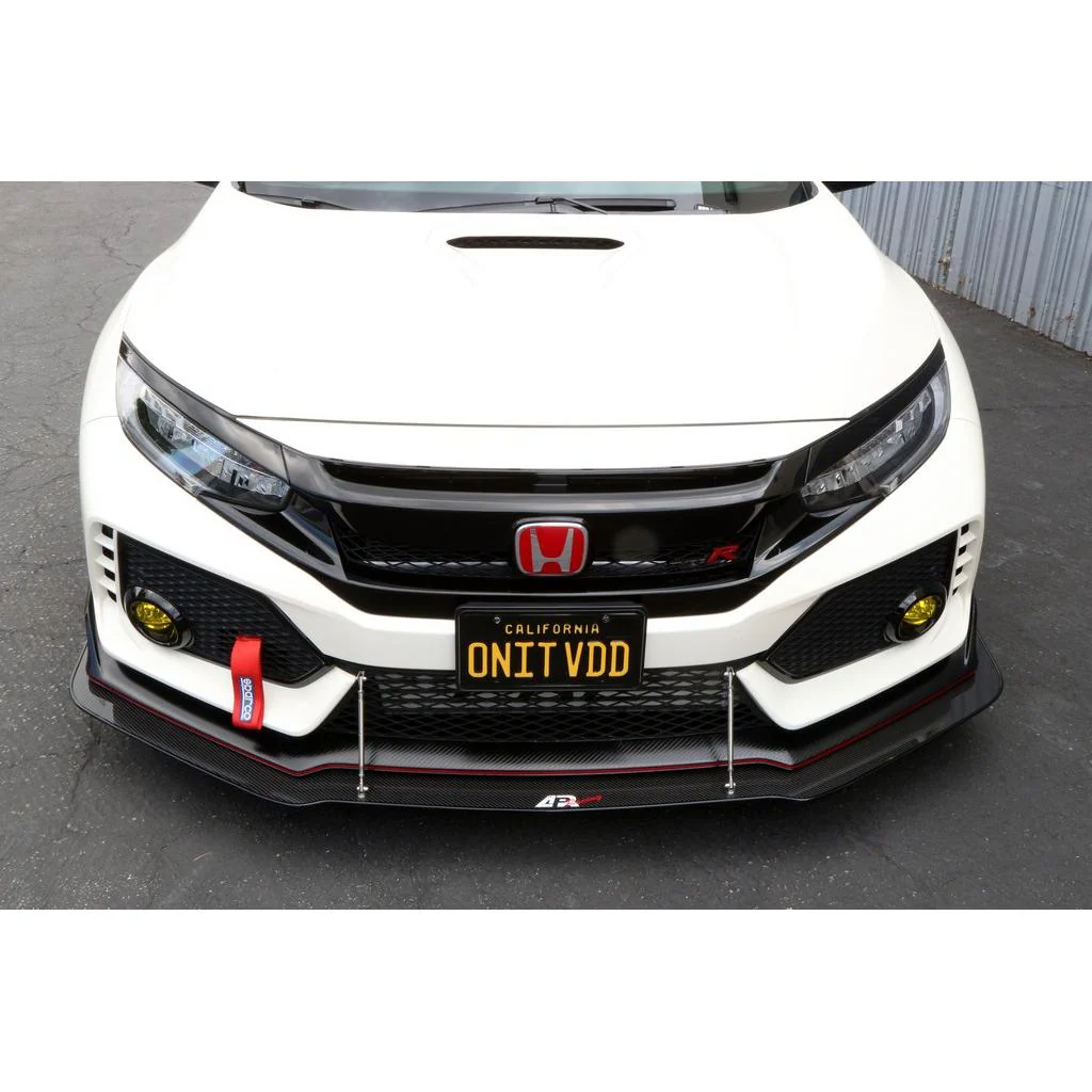 APR Performance Front Wind Splitter (Carbon, w/ OEM Lip) – Honda Civic Type R FK8 (2017–2021) - Chicane Australia