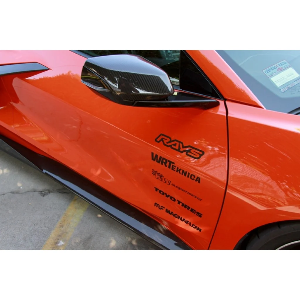 APR Carbon Replacement Mirror Covers – Chevrolet Corvette C8 / Z06 - Chicane Australia